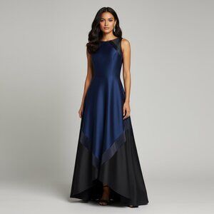 Theia navy and black Block Party dress, size 8